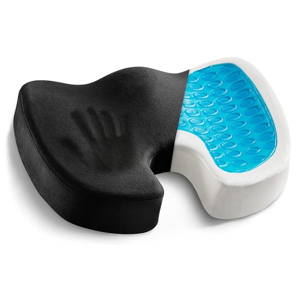 Gel ErgoTail Relief Memory Foam U-shaped Cushion