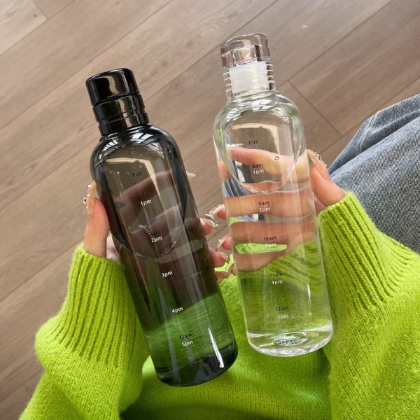 Sport Water Bottle With Time Scale