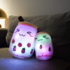 LED Light up Boba Plush Bubble Tea Pillow