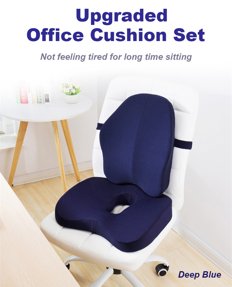 CozyCoccyx Chair Cushion Memory Foam Orthopedic Lumber Pillow