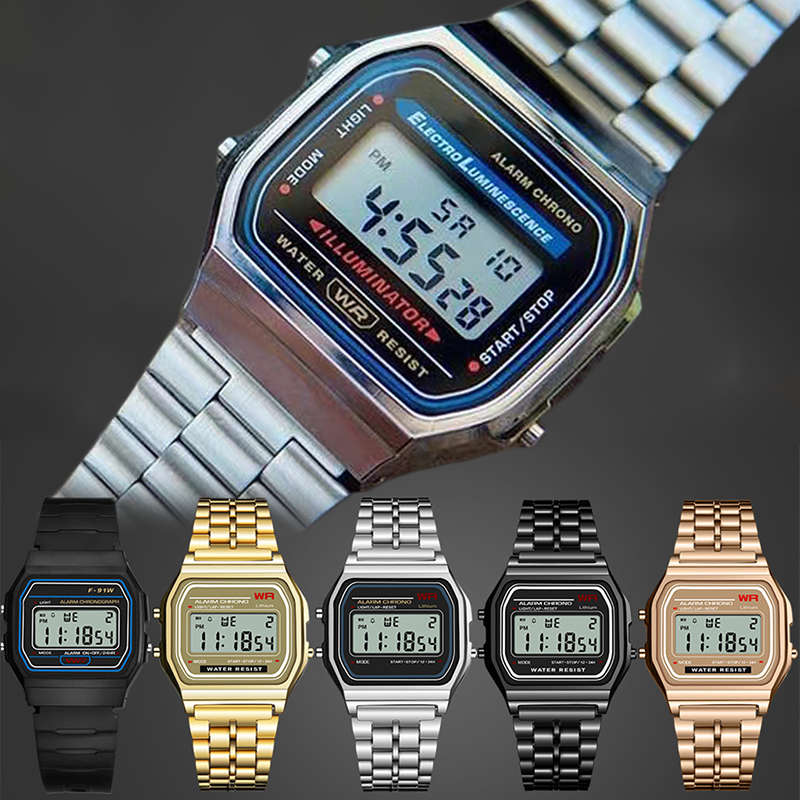 Retro F91W Waterproof Digital Watch Juhi