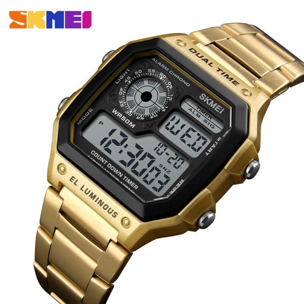 Luxury Stainless Steel Strap Waterproof Wristwatch