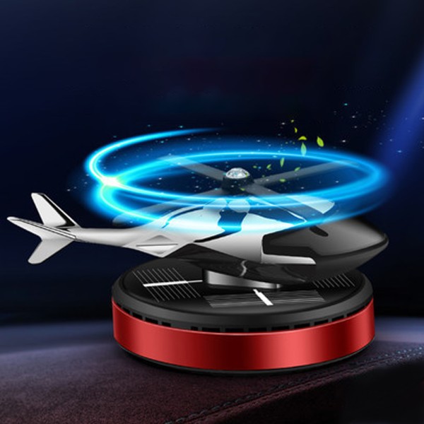 Car Dashboard Solar Power Helicopter Air Freshener