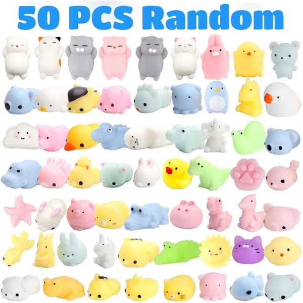 Mochi Squishy Kawaii Squishies Antistress Balls 50pcs