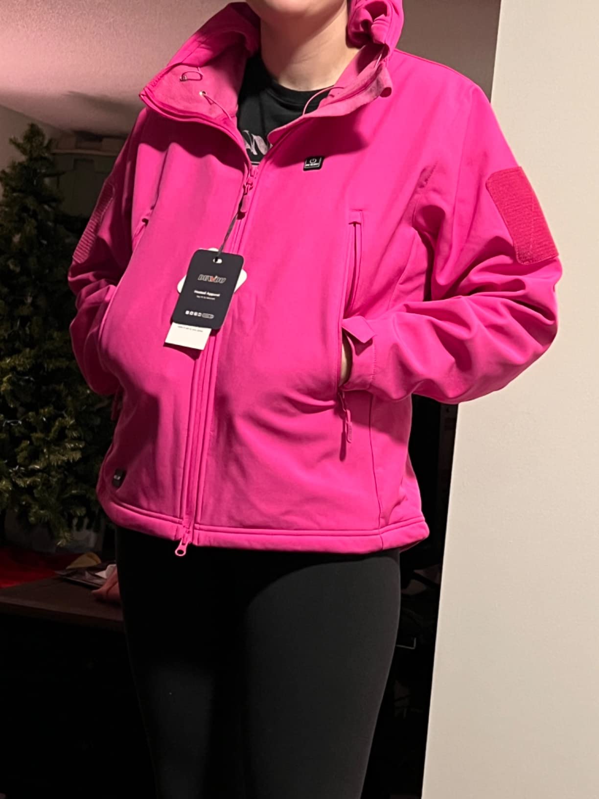 DEWBU Heated Jacket with 12V Battery Pack Winter Outdoor