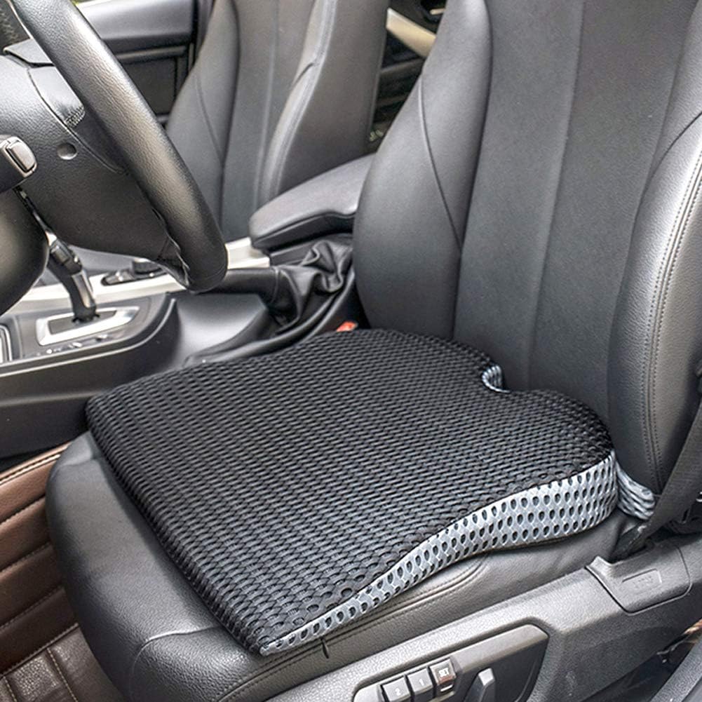 Adult Car Driver Seat Cushion Boost Mat Breathable Mesh Portable