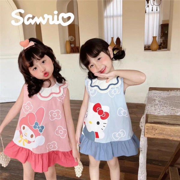 Kawaii Sanrios Hello kitty Cute Princess Kids Dress