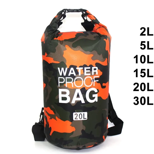 Aquapouch 30L Waterproof Camouflage Swimming Bag
