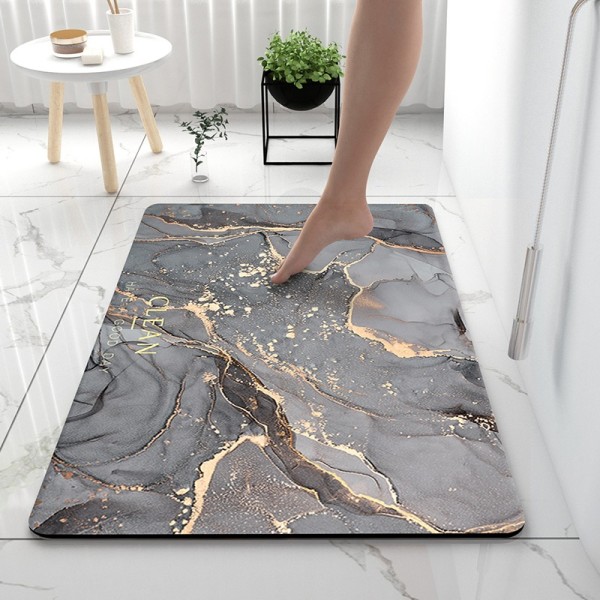Diatomaceous Earth Floor Mat Super Absorbent Non-slip Rubber Shower Mat