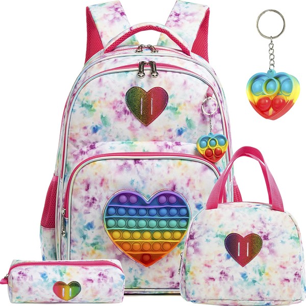 3 In 1 Kids Bags for Girls Waterproof Kawaii Backpack