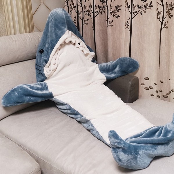 Cartoon Shark Sleeping Bag Pajamas Blanket
