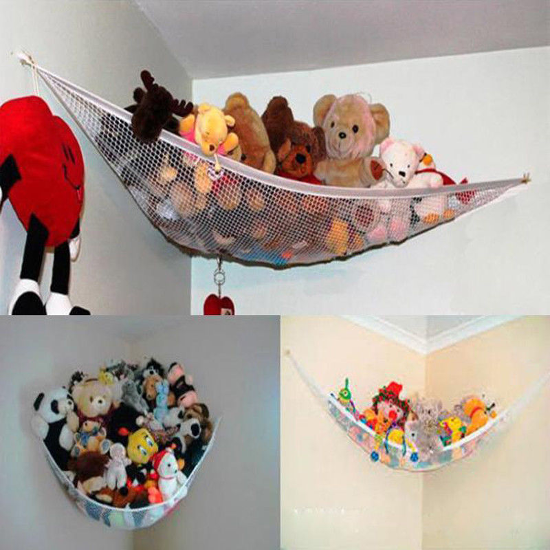 Kids Toy Soft Teddy Storage Hammock Mesh Baby Bedroom Tidy Nursery Net New