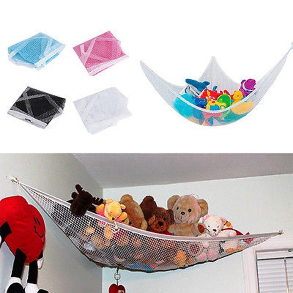 Kids Toy Soft Teddy Storage Hammock Mesh
