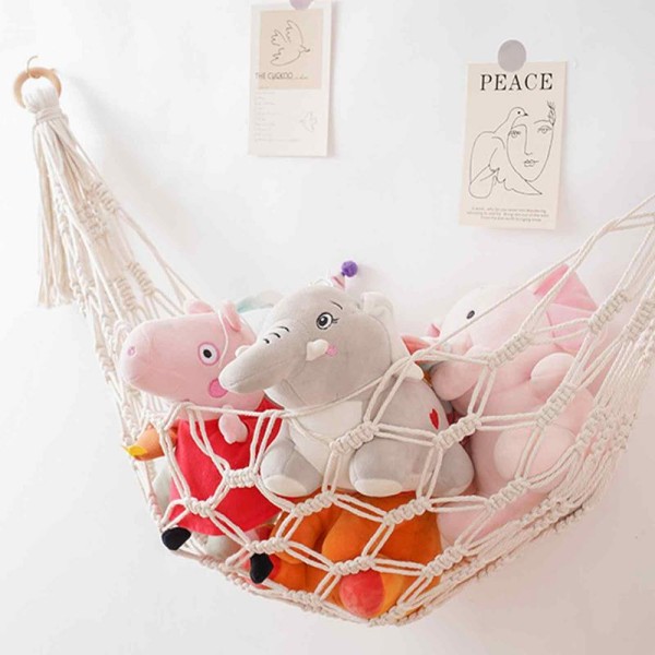 Macrame Toys Storage Hammock Net