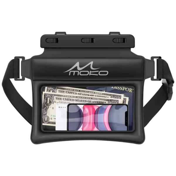 MoKo Waterproof Phone Pouch Fanny Pack Floating Dry Bag