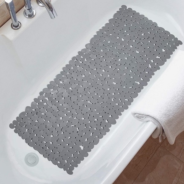 Pebble Shape Non-Slip Bath Tub Shower Mat Machine Washable