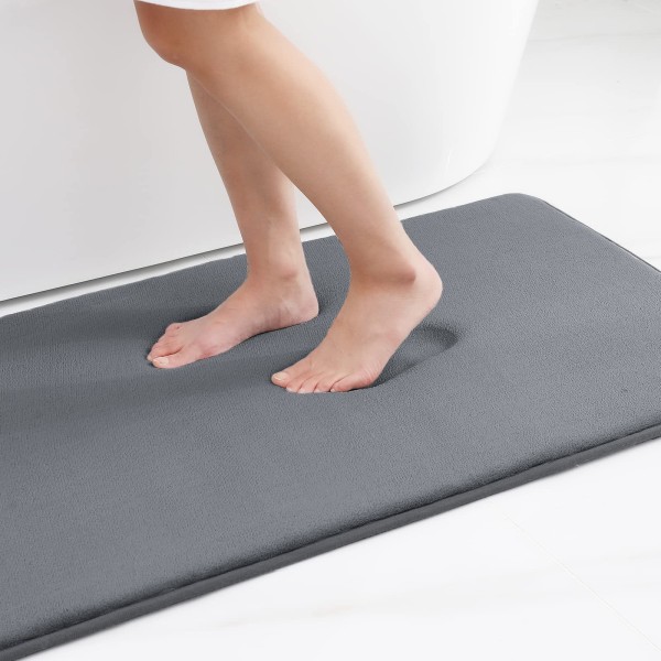 Memory Foam Non-Slip Silicone Bath Mat Super Absorbent Quick Dry Rug