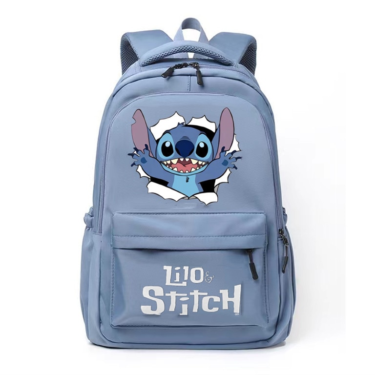 stitch school bags blue