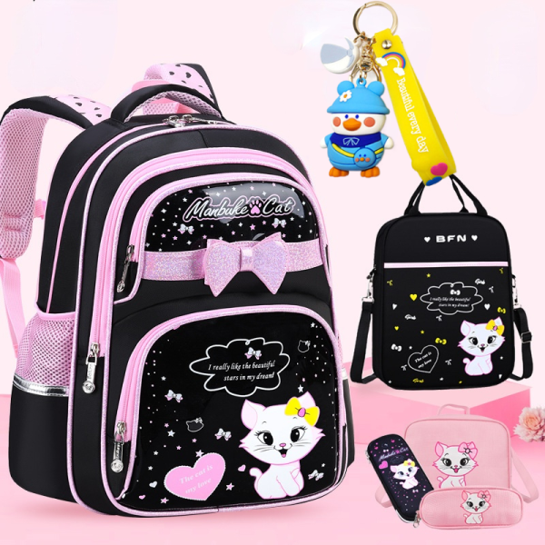 Cat Waterproof School Bags For Girls