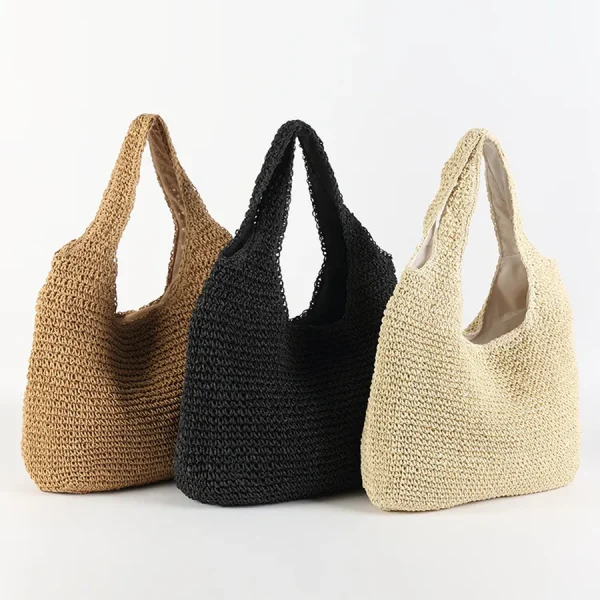 Fashion Rattan Woven Shoulder Bags