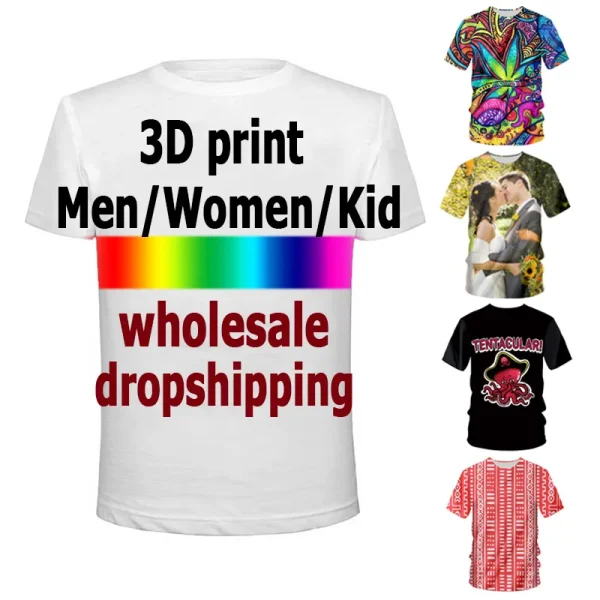 Custom 3D Printed  T-Shirts