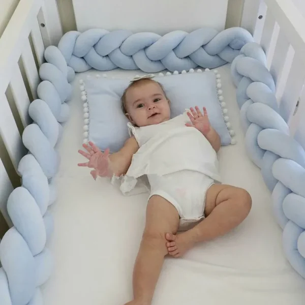 Braided Cot Bumpers 4m 3m 2m 1m colorful UK free shipping