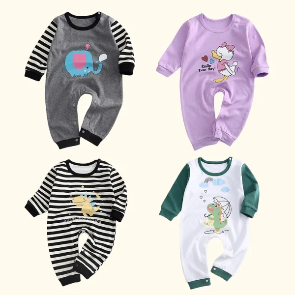 Colorful Cotton Bodysuit Baby Clothing