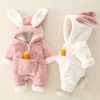 Bunny Rompers Winter Warm UK