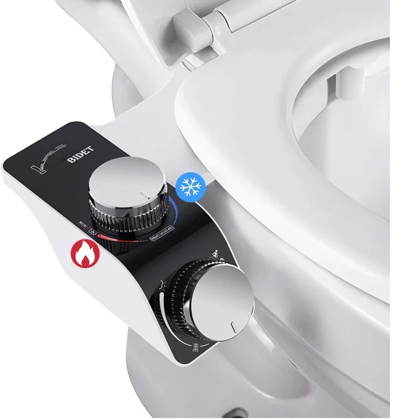 Hot & Cold Double Nozzle Bidet Attachment