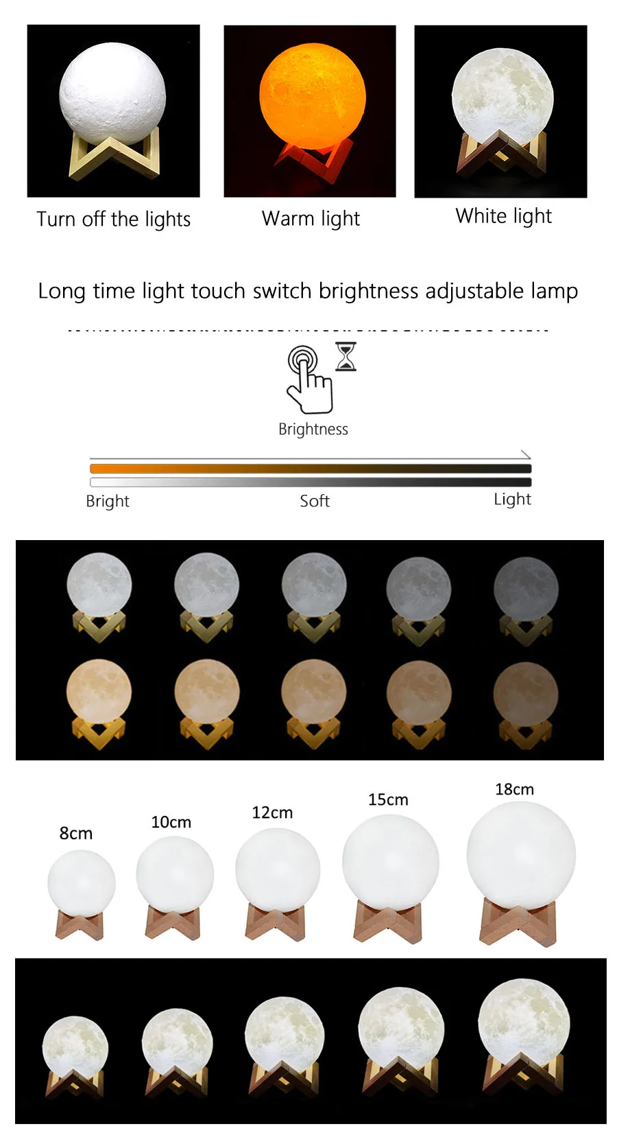 Moonlamp LED Night Light