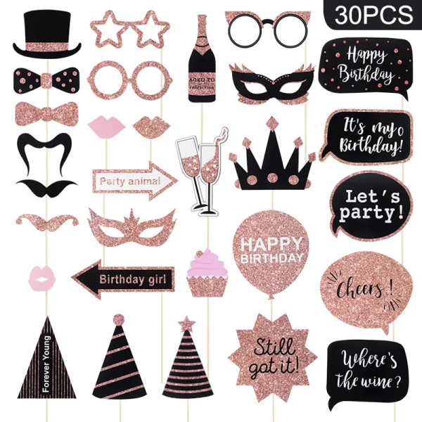 Happy Birthday Photo Props