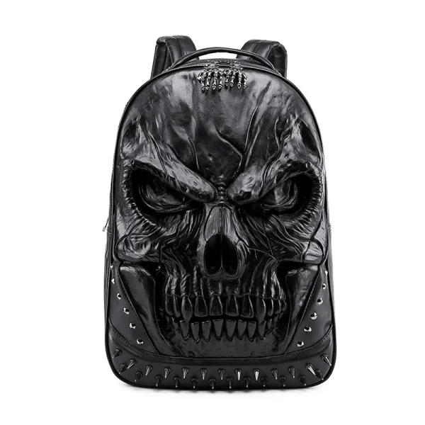 Steam Punk 3D Skull Rivet Personality Travel Bag