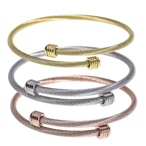 Unisex Encircle Open Bracelets