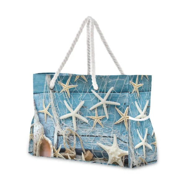 Ocean Seashell Print Ladies Shoulder Bag