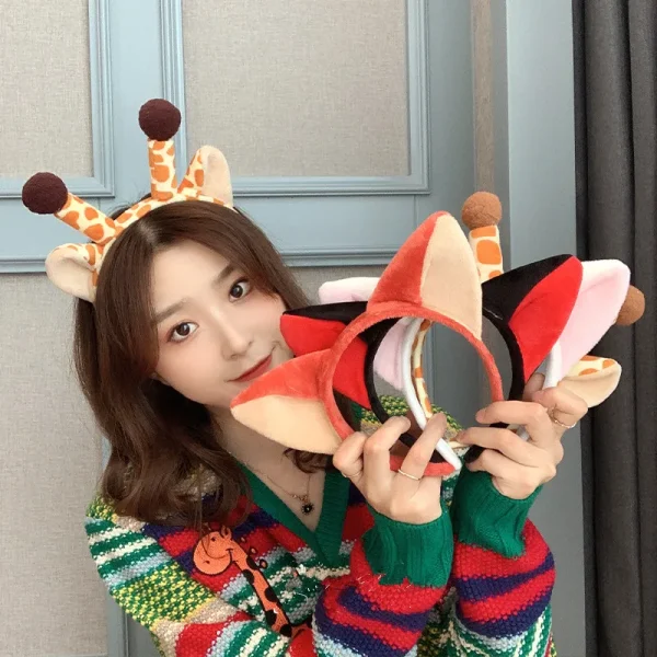 Cute Giraffe Fox Ear Headbands UK