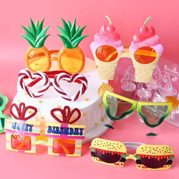 Funny Alien Rainbow Party Glasses Photography Props