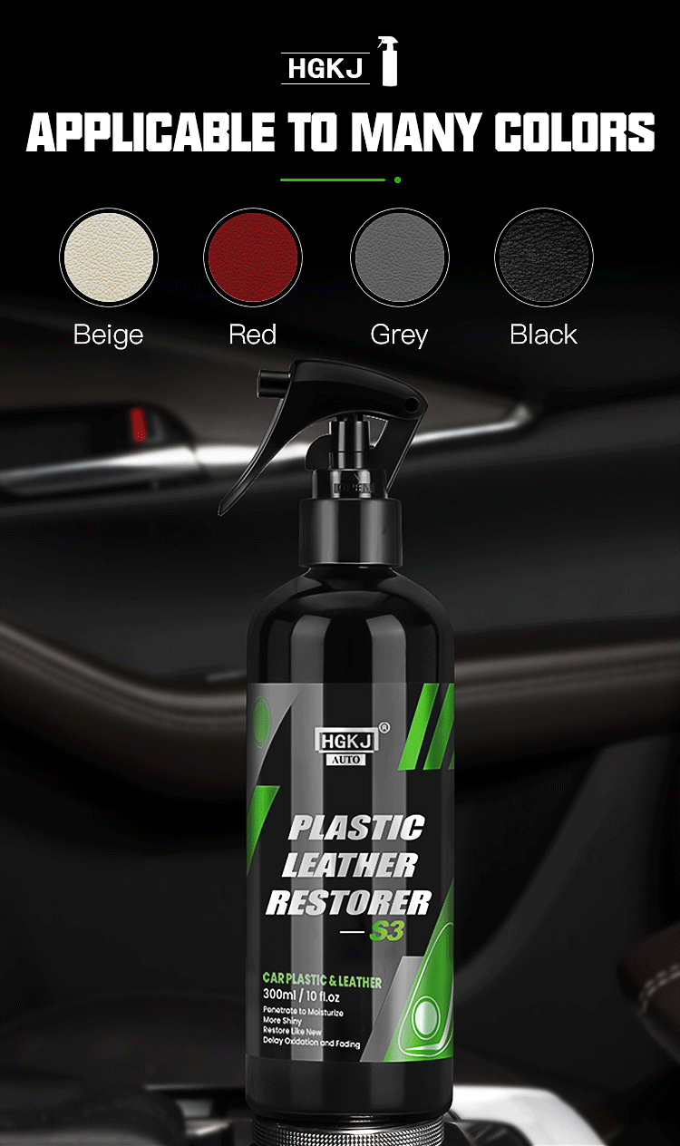 GloPlastic S3 Vehicle Plastic Restorer Polish for Interior Exterior