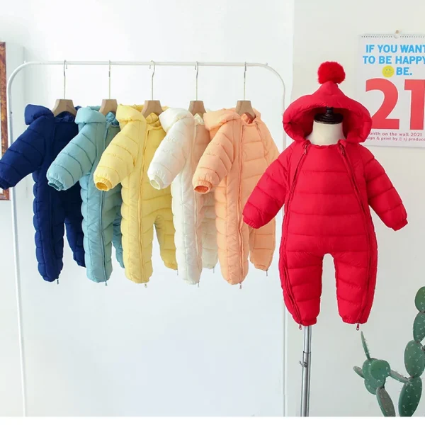 Winter Newborn Baby Infant Overalls