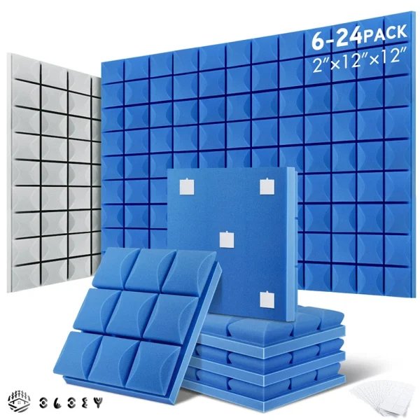 Acoustic Aura Designer Soundproofing Panels  6/12/24 Pcs