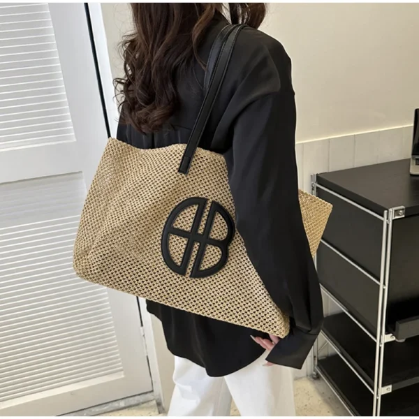 Straw Hollow Tote Bag