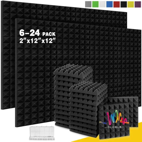 Studio EchoBlok Premium Acoustic Tiles 6/12/24 Pcs