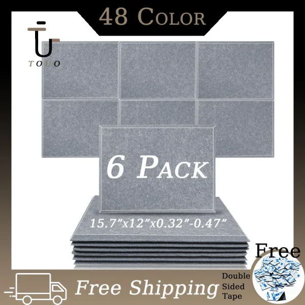 TranquilTune Home Soundproofing Panels 6pcs