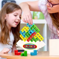 Tetra Tower UK Game Stacking Blocks Puzzle Board