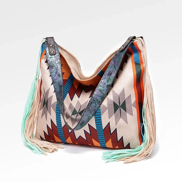 Bohemian Style Linen Shoulder Bag