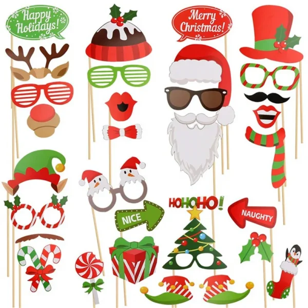 Christmas Photo Booth Props Kit