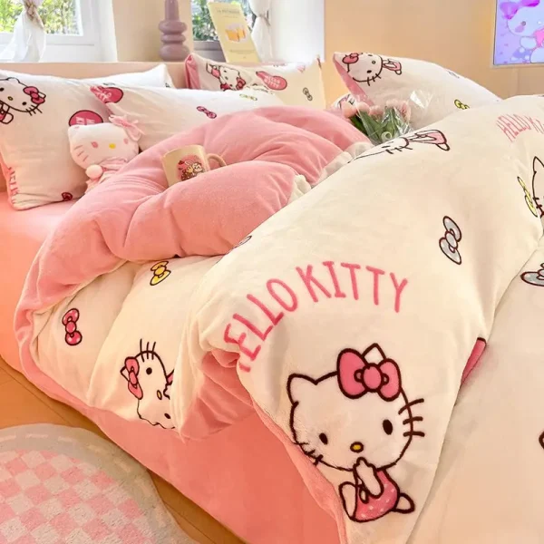 Hello Kitty Plush Bedding Set15 Styles