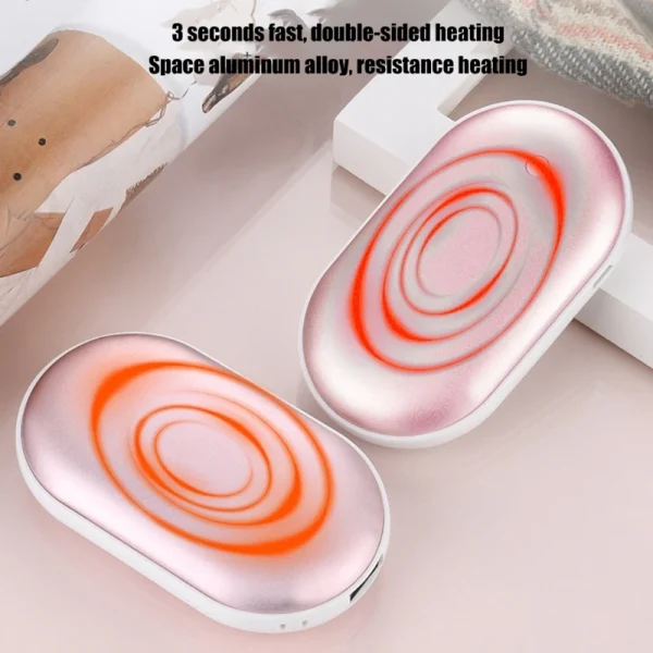 2 In 1 Mini Portable USB Rechargeable Pocket Warmer