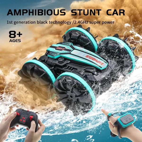 Amphibious RC Car Double-sided Flip