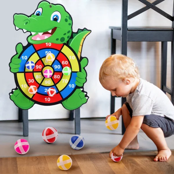Stickey Ball Dart Board Baby Toy
