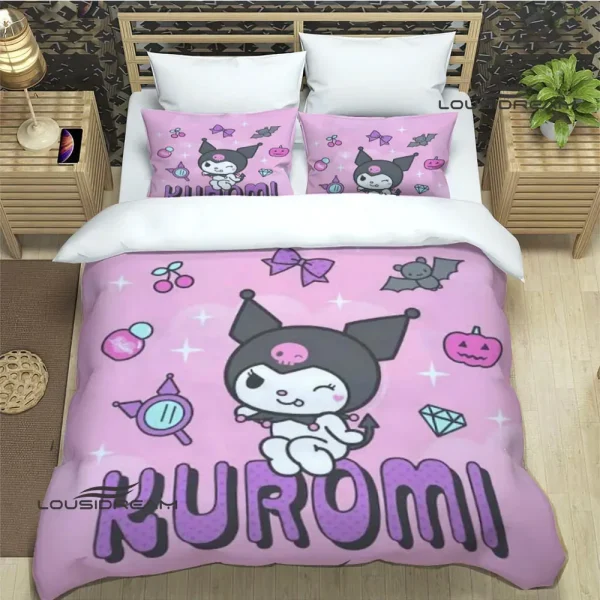 Cute cartoon kuromis Bedding Sets duvet cover bed comforter set bedding set luxury birthday gift
